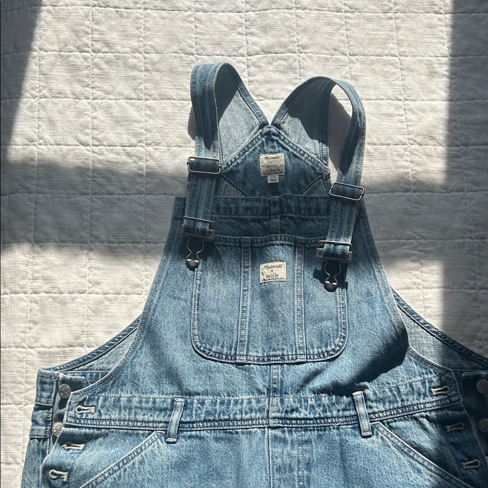 Madewell Light Blue Denim Overalls